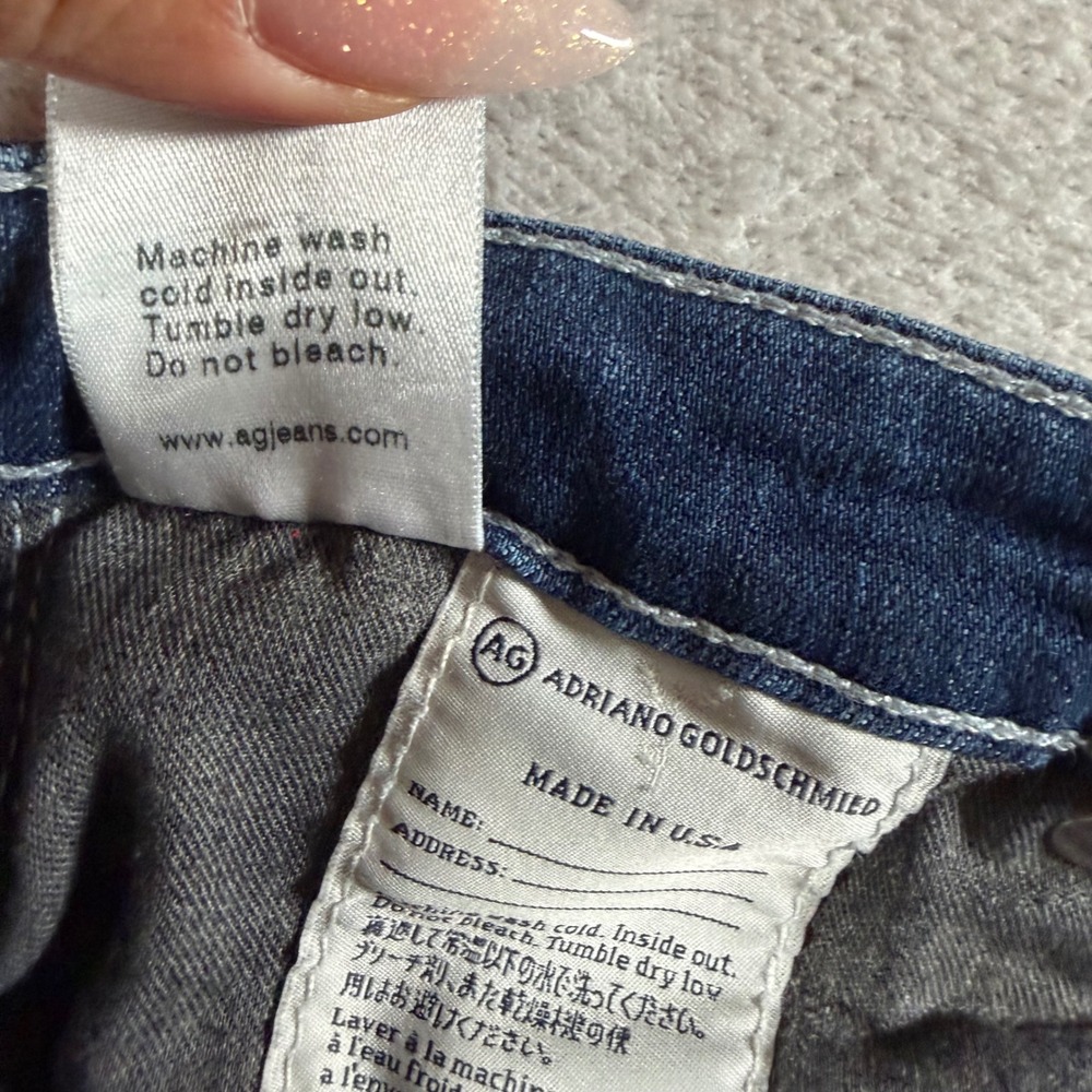 AG Adriano Goldschmied The Stilt Cigarette Jeans Dark Wash 26R Made in USA‎ - Picture 7 of 10